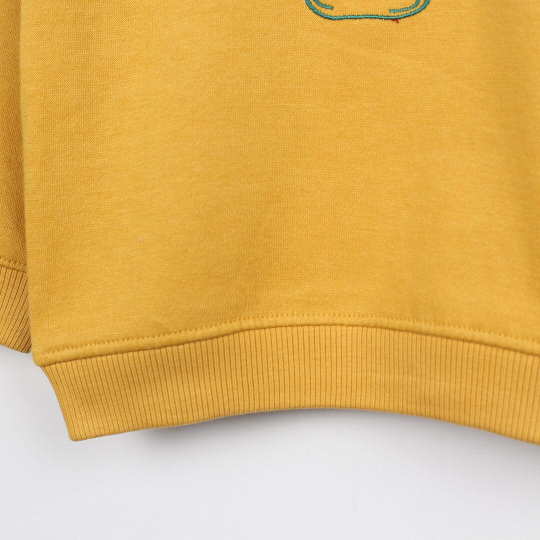 Dashing Yellow Themed Girls Sweatshirt Sweatshirt Iluvlittlepeople 