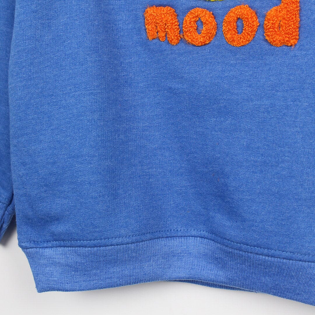 Decent Blue Themed Boys Sweatshirt Sweatshirt Iluvlittlepeople 