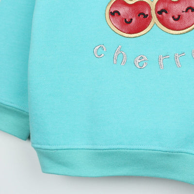 Attractive Aqua Themed Girls Sweatshirt Sweatshirt Iluvlittlepeople 