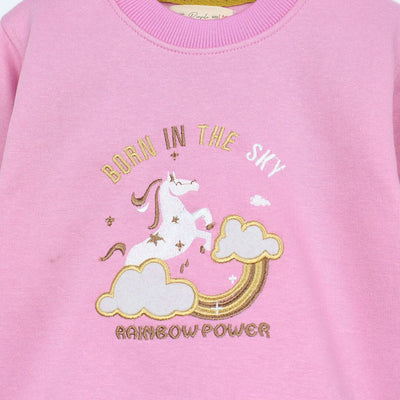 Cute Pinkish Themed Girls Sweatshirt Sweatshirt Iluvlittlepeople 