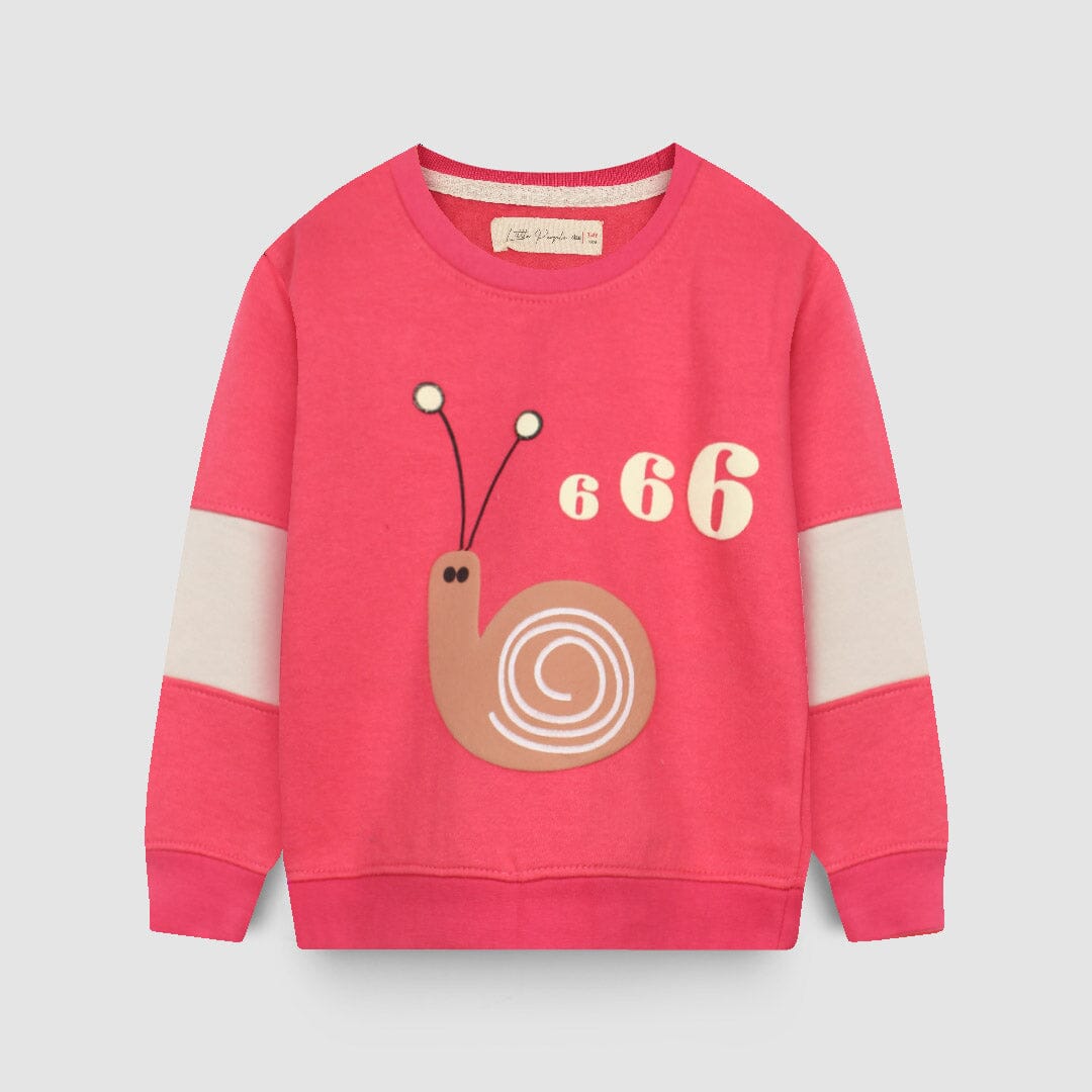 Cute Pinkish Themed Girls Sweatshirt Sweatshirt Iluvlittlepeople 6-9 Months Pink Winter