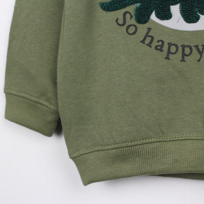 Attractive Green Themed Boys Sweatshirt Sweatshirt Iluvlittlepeople 