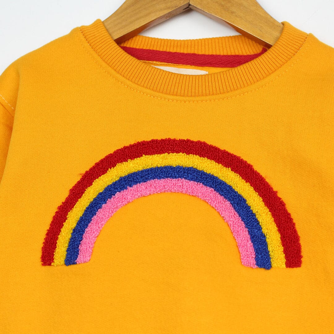 Dashing Yellow Themed Boys Sweatshirt Sweatshirt Iluvlittlepeople 