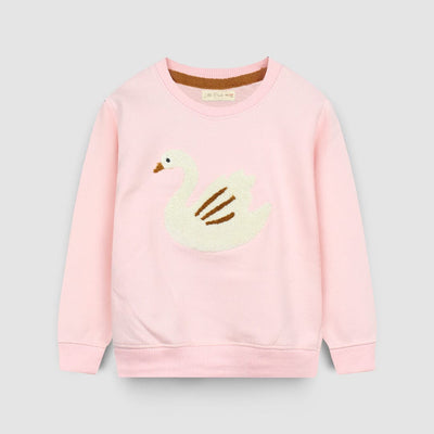 Attractive Pink Themed Girls Sweatshirt Sweatshirt Iluvlittlepeople 6-9 Months Pink Winter