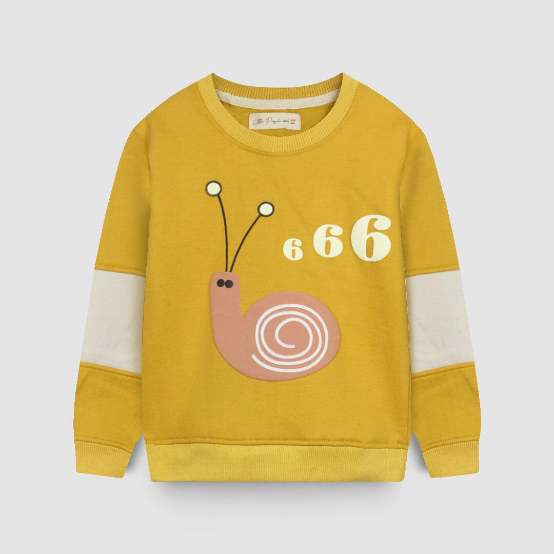 Dashing Mustard Themed Boys Sweatshirt Sweatshirt Iluvlittlepeople 6-9 Months Mustard Winter