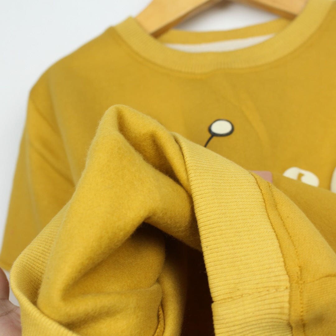 Dashing Mustard Themed Boys Sweatshirt Sweatshirt Iluvlittlepeople 