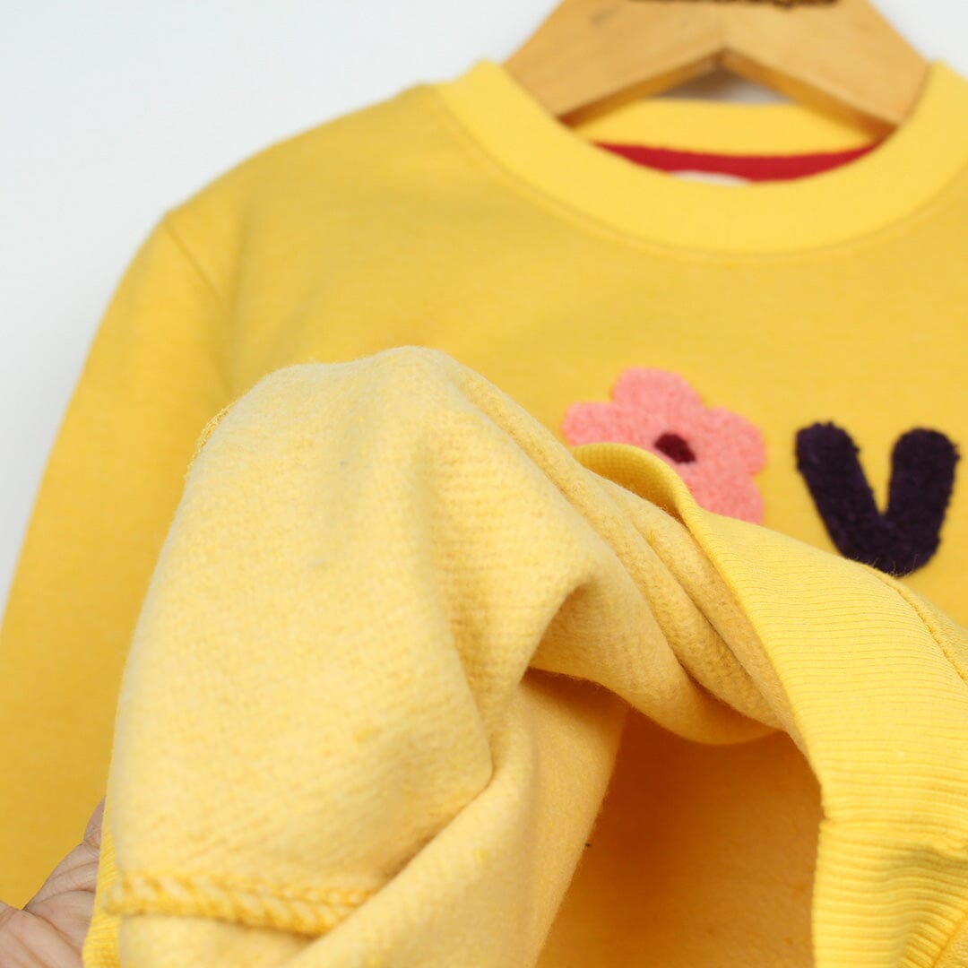 Dashing Yellow Themed Boys Sweatshirt Sweatshirt Iluvlittlepeople 