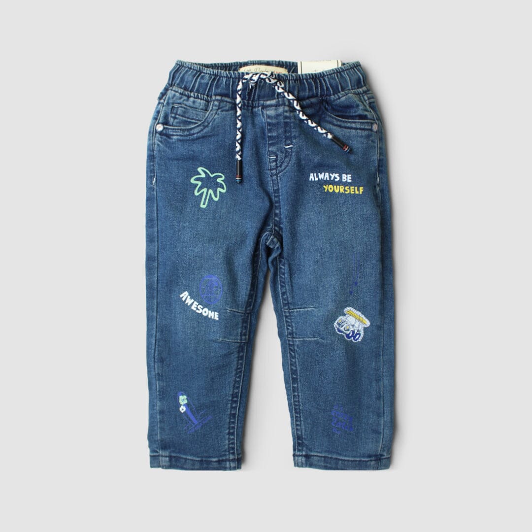 Premium & Stylish Little Boys Denim Jeans Jeans Iluvlittlepeople 3-6 Months Blue Denim