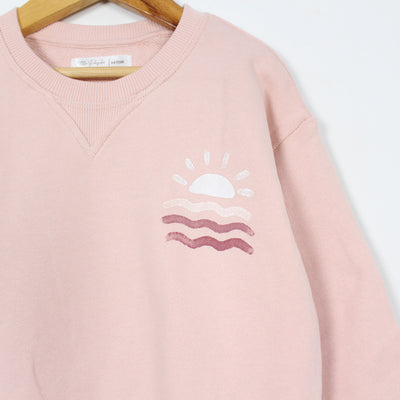 Attractive Peach Themed Girls Sweatshirt Sweatshirt Iluvlittlepeople 