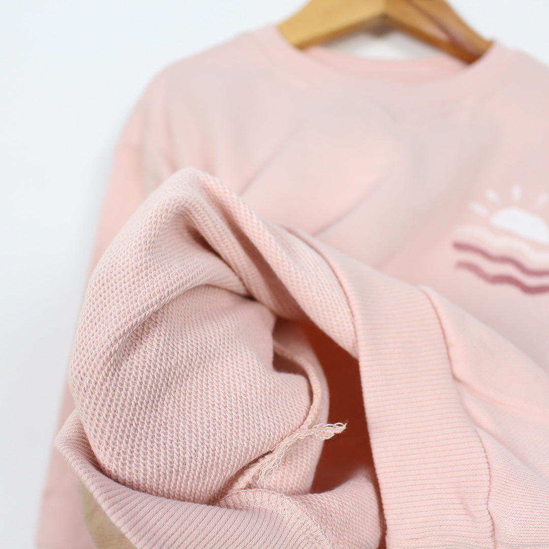 Attractive Peach Themed Girls Sweatshirt