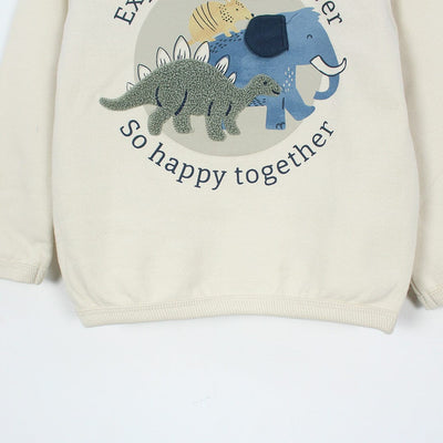 Cute Beige Themed Girls Sweatshirt Sweatshirt Iluvlittlepeople 