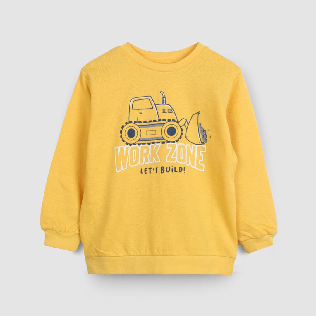 Decent Yellow Themed Boys Sweatshirt Sweatshirt Iluvlittlepeople 4-5 Years Yellow Winter