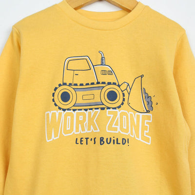 Decent Yellow Themed Boys Sweatshirt Sweatshirt Iluvlittlepeople 
