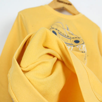 Decent Yellow Themed Boys Sweatshirt Sweatshirt Iluvlittlepeople 