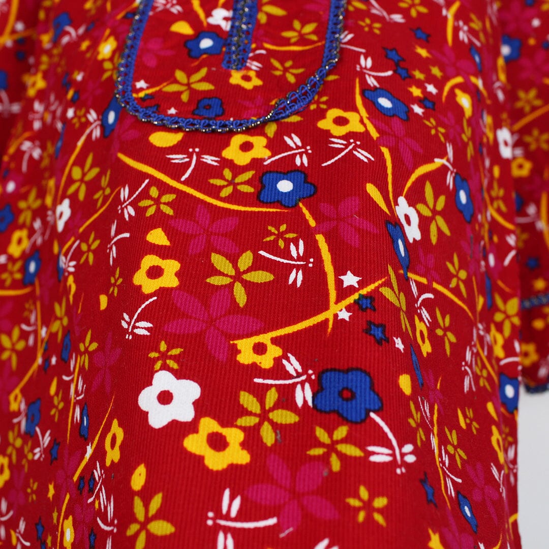 Dashing Red Themed Cute Princess Kurti Kurti Iluvlittlepeople 