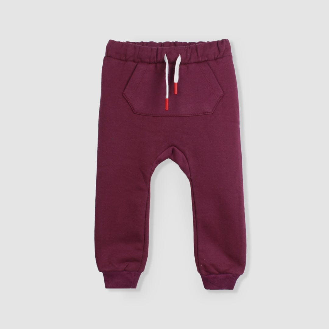 Dashing Maroon Themed Kids Trouser Trouser Iluvlittlepeople 6-9 Months Maroon Winter