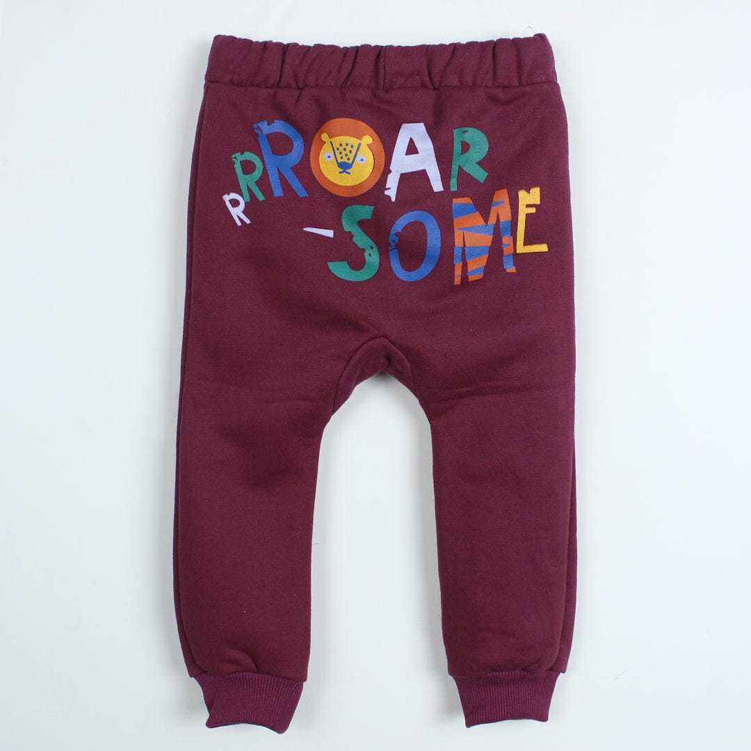 Dashing Maroon Themed Kids Trouser Trouser Iluvlittlepeople 