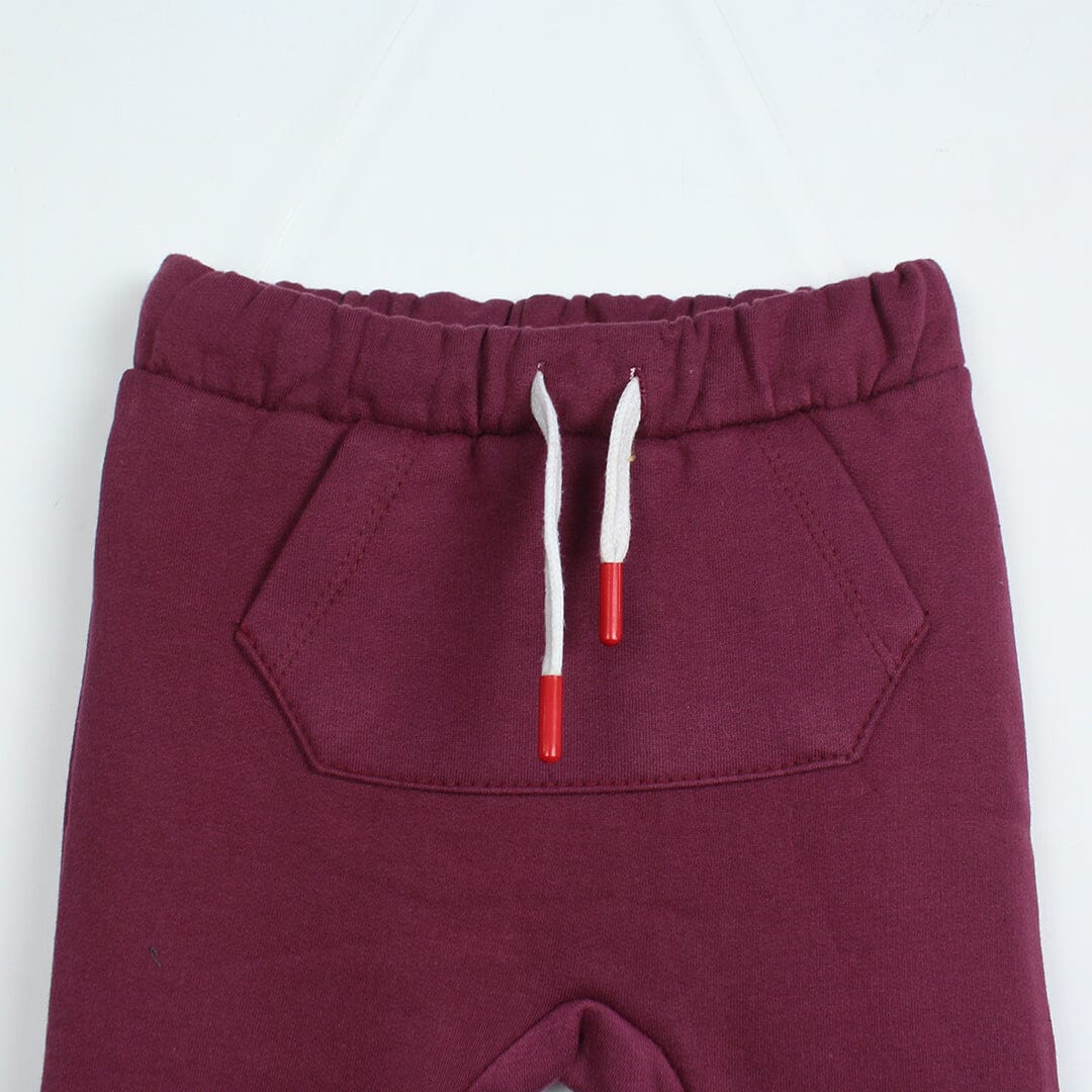 Dashing Maroon Themed Kids Trouser Trouser Iluvlittlepeople 