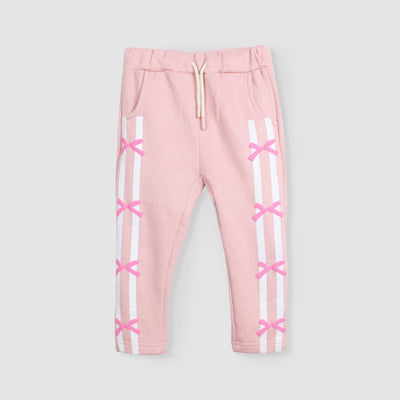 Cozy Stylish Pink Themed Girls Trouser Trouser Iluvlittlepeople 6-9 Months Pink Winter