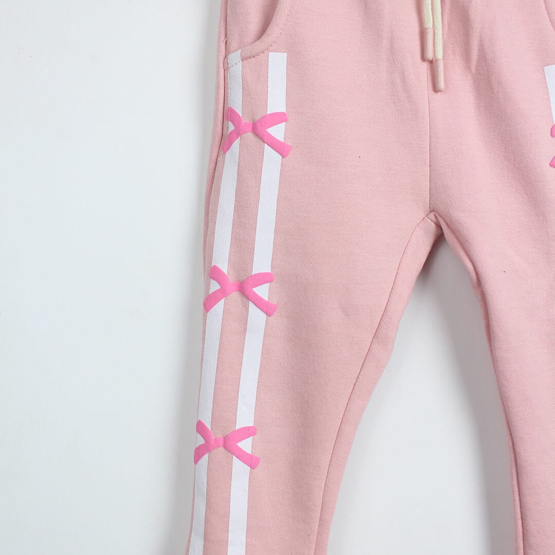 Cozy Stylish Pink Themed Girls Trouser Trouser Iluvlittlepeople 