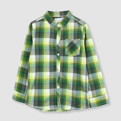 Decent Green Themed Boys Casual Shirt Casual Shirt Iluvlittlepeople 2-3 Years Green Winter