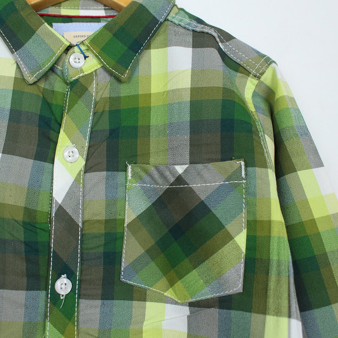 Decent Green Themed Boys Casual Shirt Casual Shirt Iluvlittlepeople 