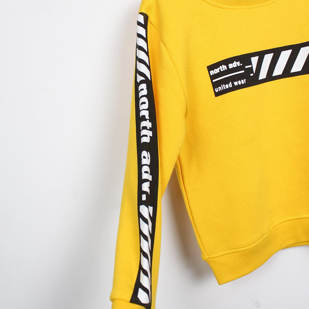 Decent Yellow Themed Boys Sweatshirt Sweatshirt Iluvlittlepeople 