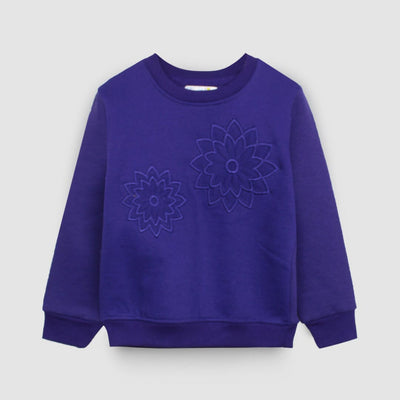 Dashing Purple Themed Kids Sweatshirt Sweatshirt Iluvlittlepeople 2-3 Years Purple Winter