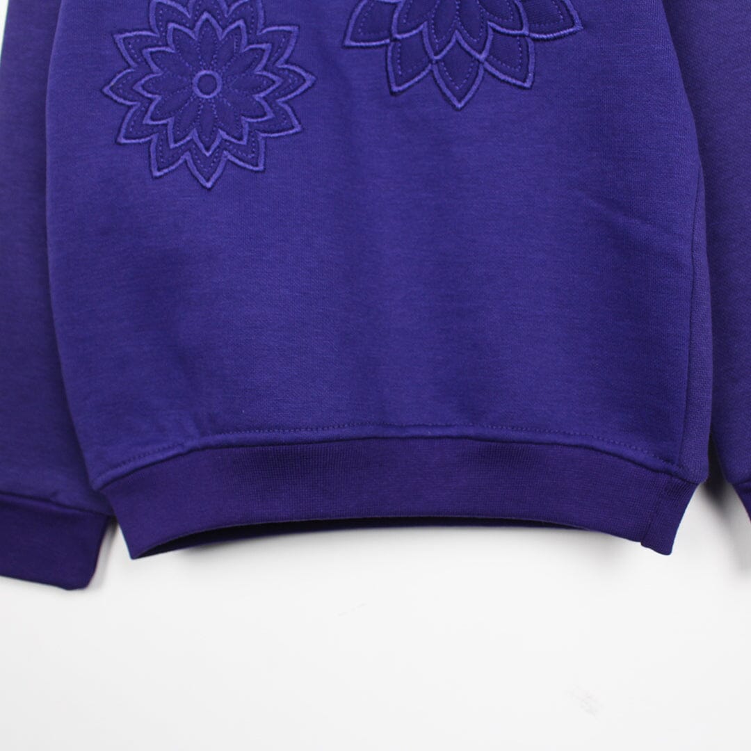 Dashing Purple Themed Kids Sweatshirt Sweatshirt Iluvlittlepeople 