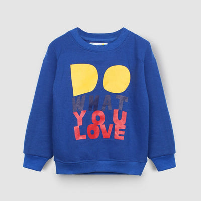 Dashing Blue Themed Boys Sweatshirt Sweatshirt Iluvlittlepeople 2-3 Years Blue Winter