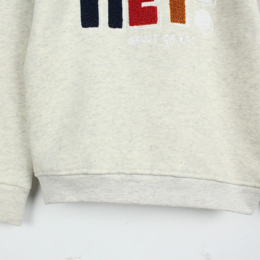 Dashing Off White Themed Boys Sweatshirt Sweatshirt Iluvlittlepeople 