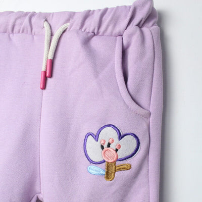 Dashing Purple Themed Girls Trouser Trouser Iluvlittlepeople 