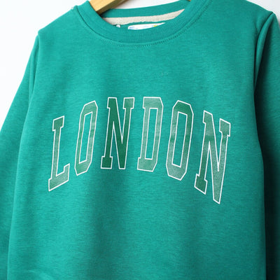 Stylish Green Themed Boys Sweatshirt Sweatshirt Iluvlittlepeople 