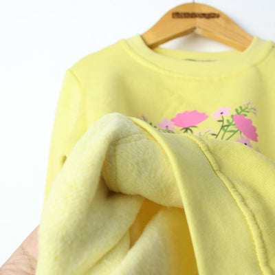 Stylish Yellow Themed Girls Sweatshirt Sweatshirt Iluvlittlepeople 