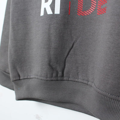 Dashing Grey Themed Kids Sweatshirt Sweatshirt Iluvlittlepeople 