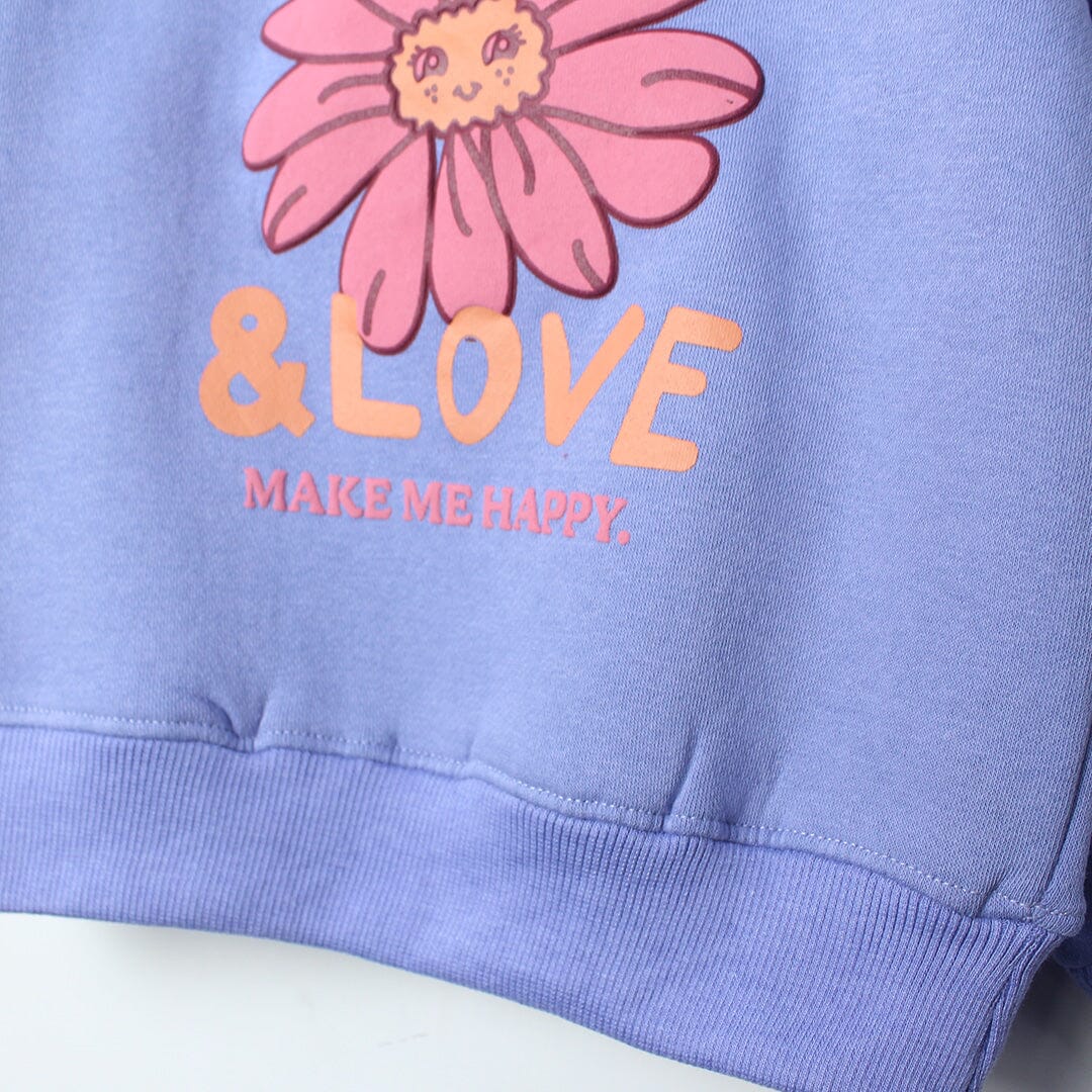 Stylish Purple Themed Girls Sweatshirt Sweatshirt Iluvlittlepeople 