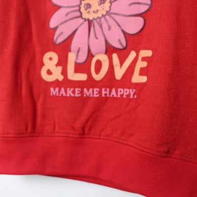 Dashing Red Themed Girls Sweatshirt Sweatshirt Iluvlittlepeople 