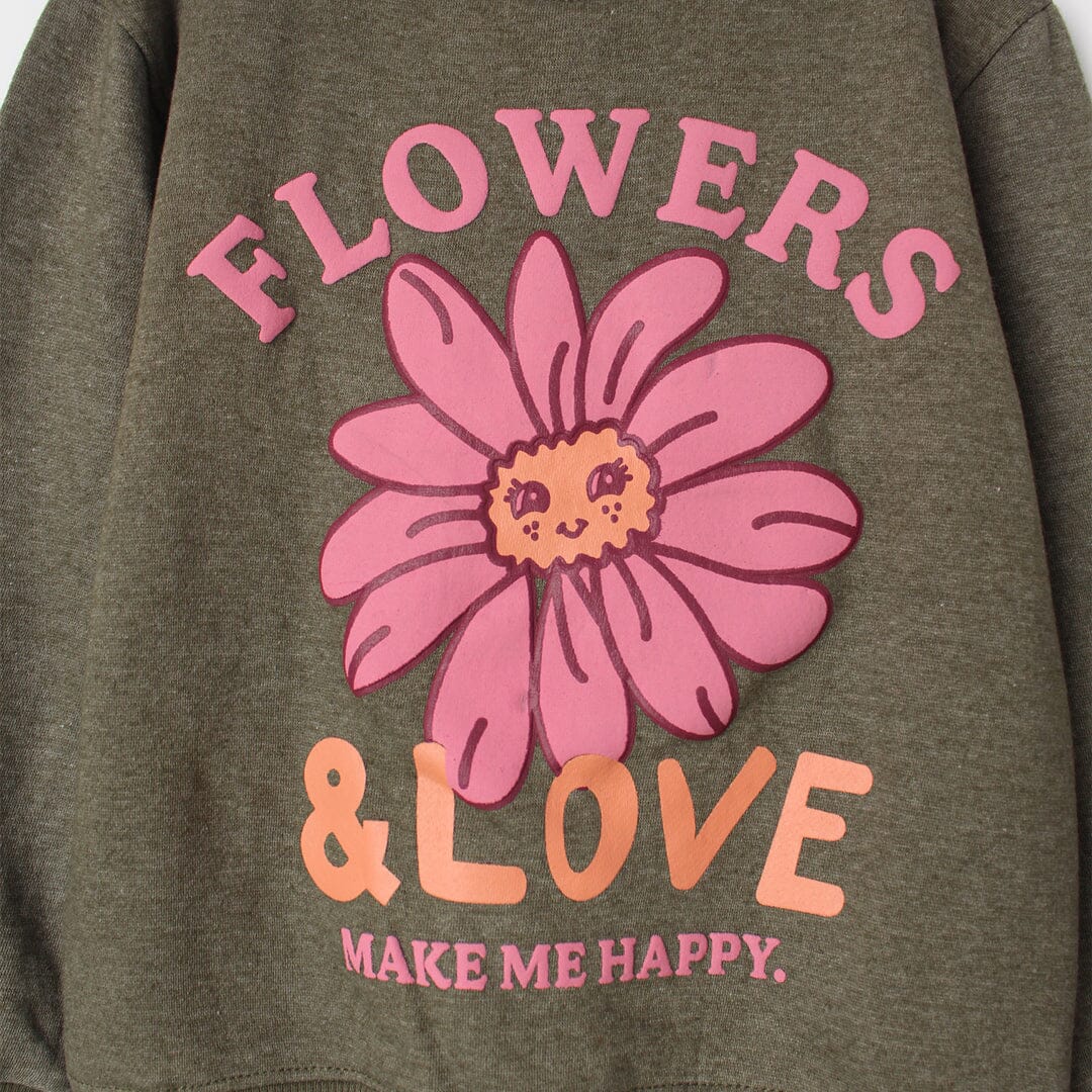Cute Little Kids Green Themed Sweatshirt Sweatshirt Iluvlittlepeople 