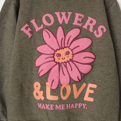 Cute Little Kids Green Themed Sweatshirt Sweatshirt Iluvlittlepeople 