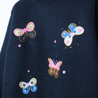 Decent Blue Themed Girls Sweatshirt Sweatshirt Iluvlittlepeople 