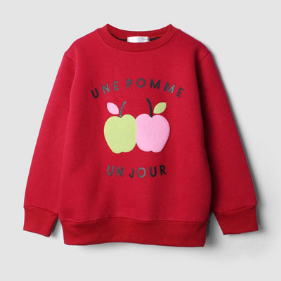 Dashing Red Themed Kids Sweatshirt Sweatshirt Iluvlittlepeople 18-24 Months Red Winter