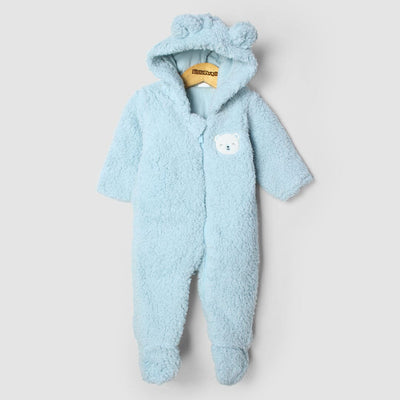 Cozy Stylish Blue Themed Winter Kids Romper Romper Iluvlittlepeople 0-3 Months Blue Winter