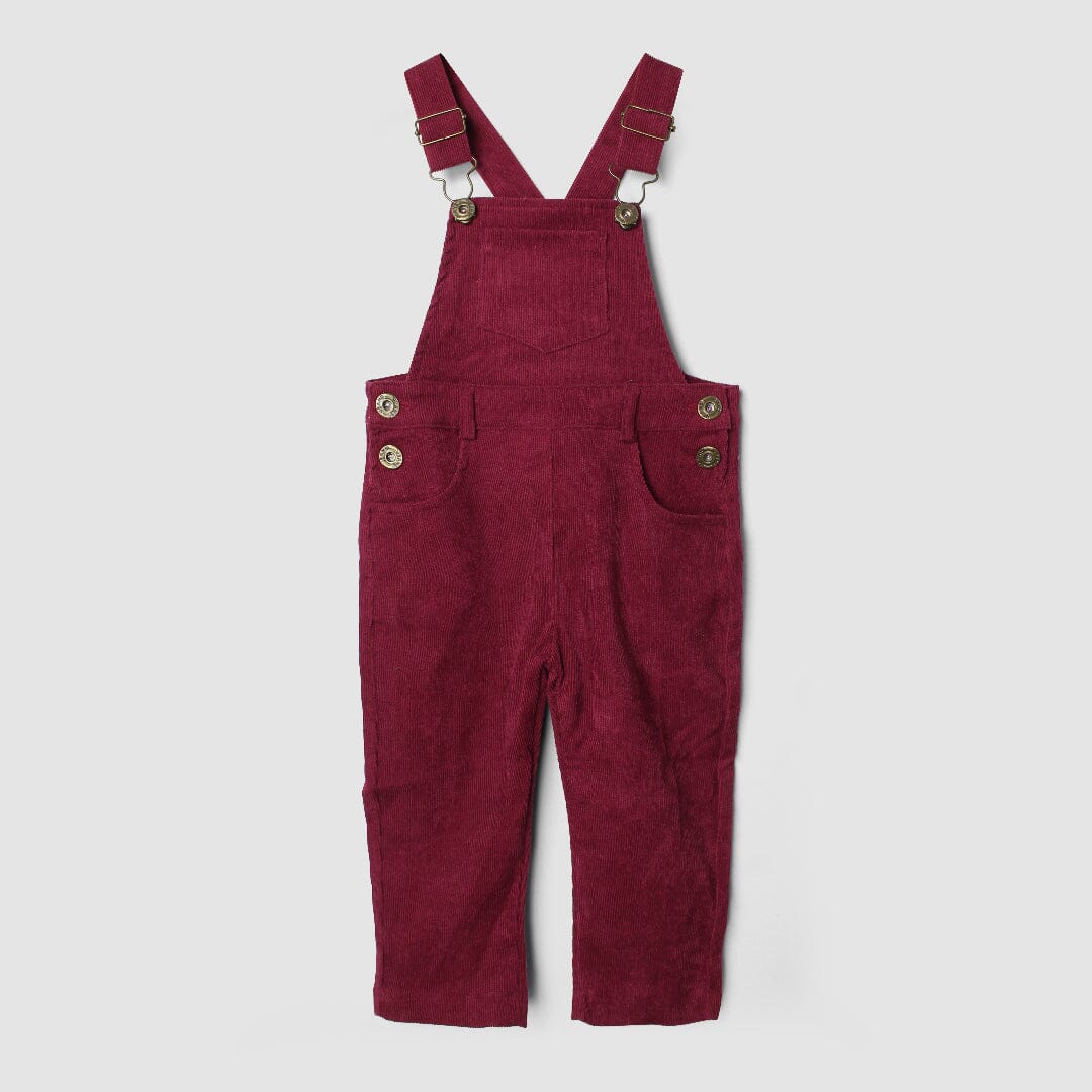 Modern Maroon Themed Baby Kids Dangri Dangri Iluvlittlepeople 9-12 Months Maroon Winter