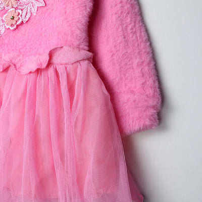 Cozy Pink Themed Cute Princess Frock Frock Iluvlittlepeople 