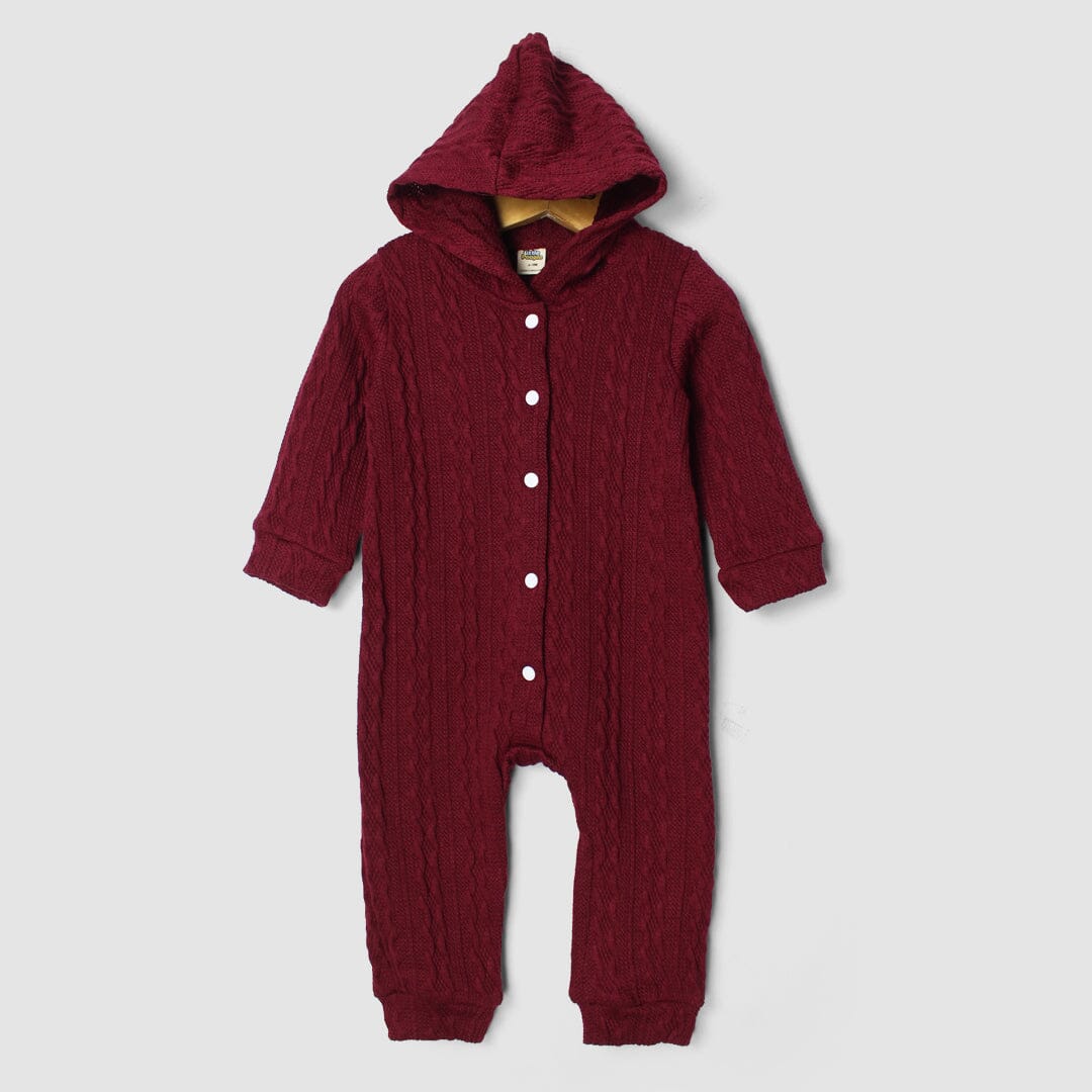 Delighted Maroon Themed Baby Boy Romper Romper Iluvlittlepeople 0-3 Months Maroon Winter