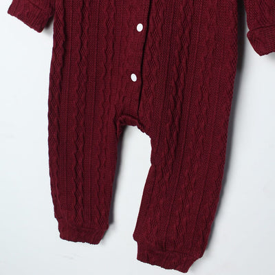 Delighted Maroon Themed Baby Boy Romper Romper Iluvlittlepeople 