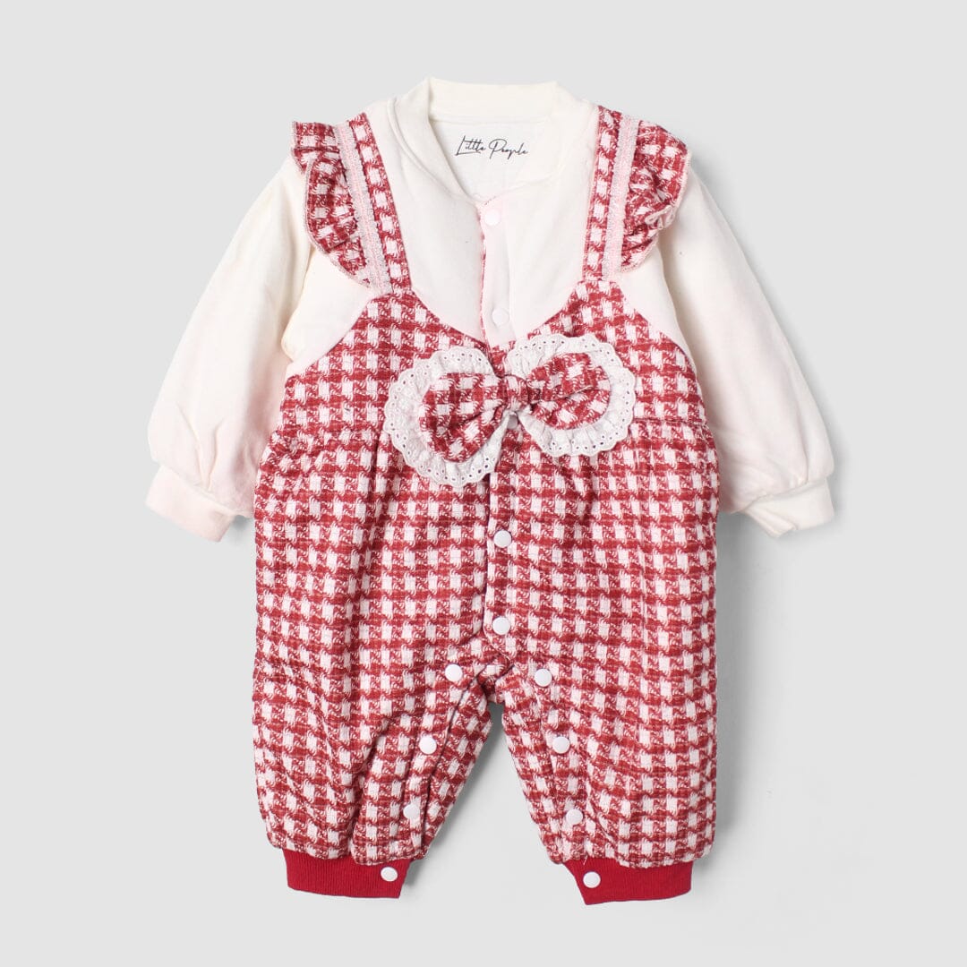 Sober Peach Themed Baby Girl Romper Romper Iluvlittlepeople 0-3 Months Peach Winter