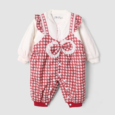 Sober Peach Themed Baby Girl Romper Romper Iluvlittlepeople 0-3 Months Peach Winter