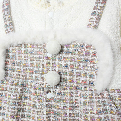 Delighted Off White Themed Baby Girl Romper Romper Iluvlittlepeople 