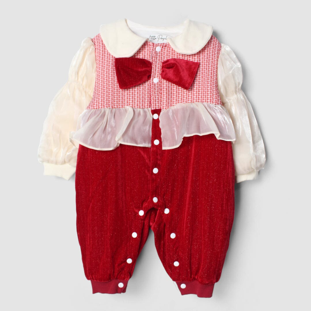 Delighted Red Themed Baby Girl Romper Romper Iluvlittlepeople 0-3 Months Red Winter